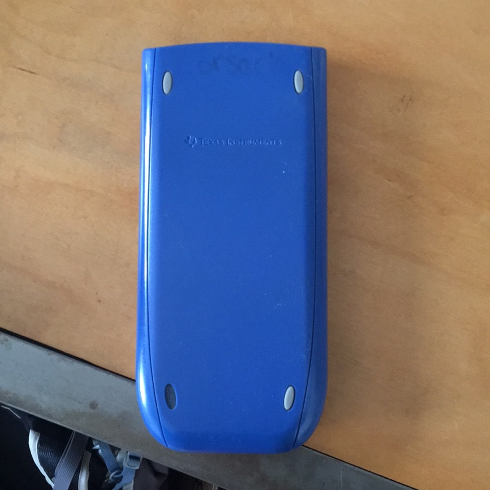 Calculator and dog toy